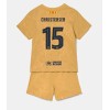 Barcelona Andreas Christensen #15 Bortedraktsett Barn 2022-23 Kortermet (+ korte bukser)